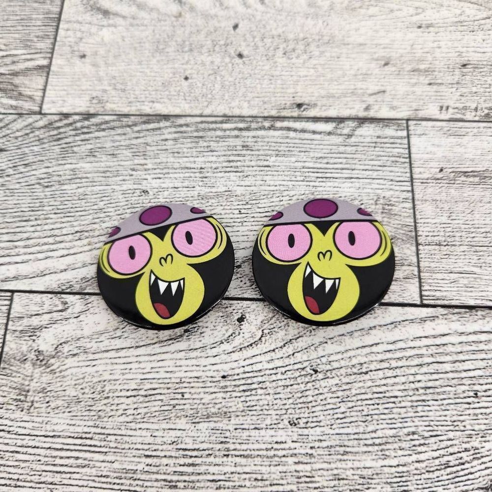 Power Puff Girls Mojo Jojo Button set of 2